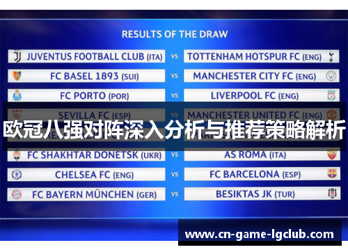 欧冠八强对阵深入分析与推荐策略解析